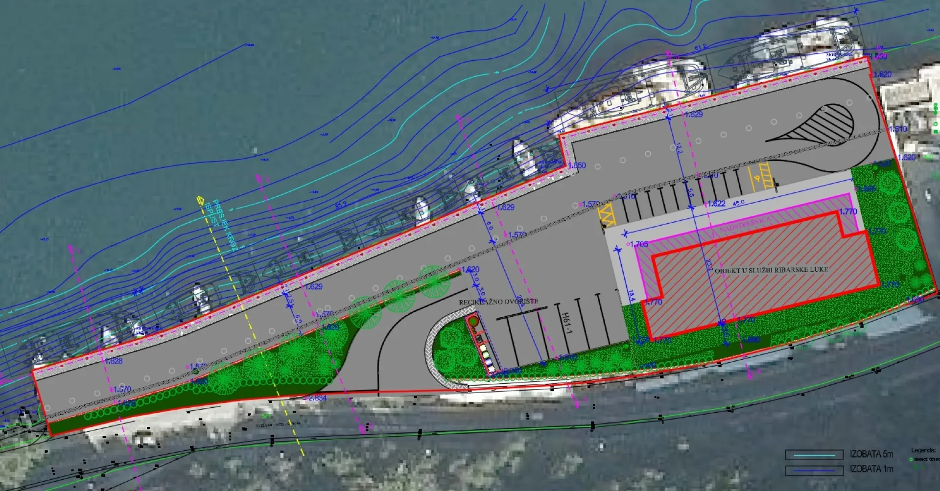 Luka otvorena za javni promet županijskog značaja – luka Sustjepan (ribarska luka) — prikaz 1